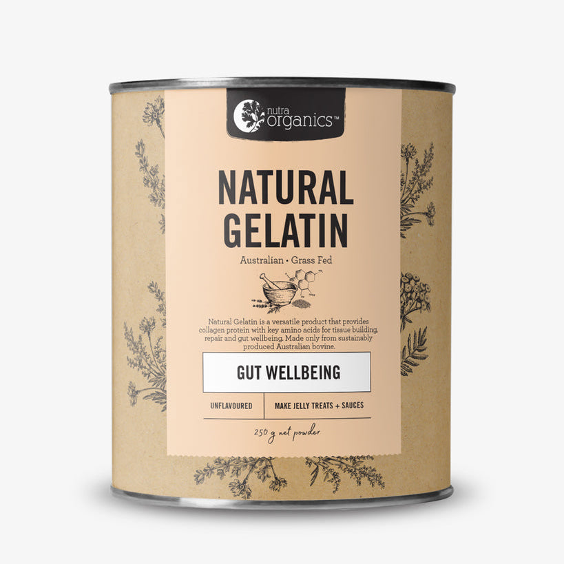 Nutra Organics Natural Gelatin 250g-The Living Co.