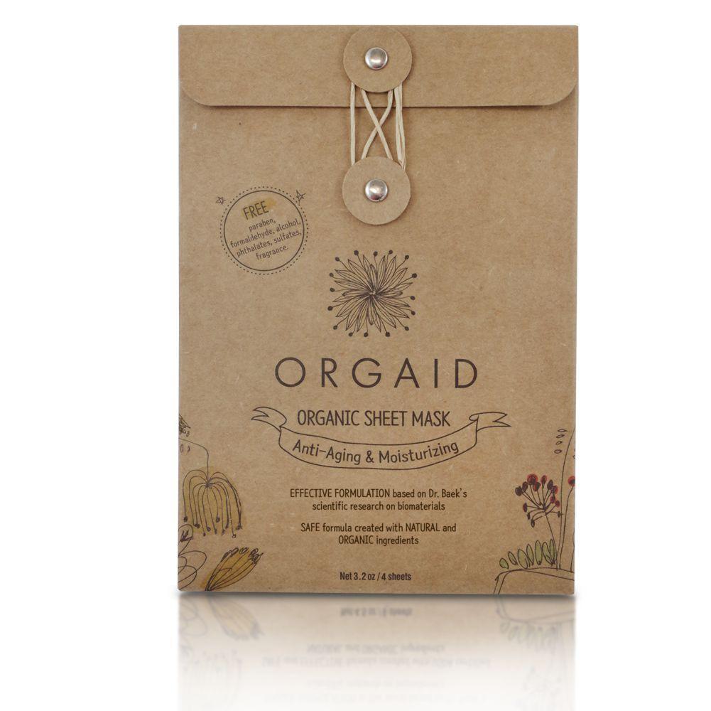 Orgaid Organic Sheet Mask Anti-Aging & Moisturizing-The Living Co.