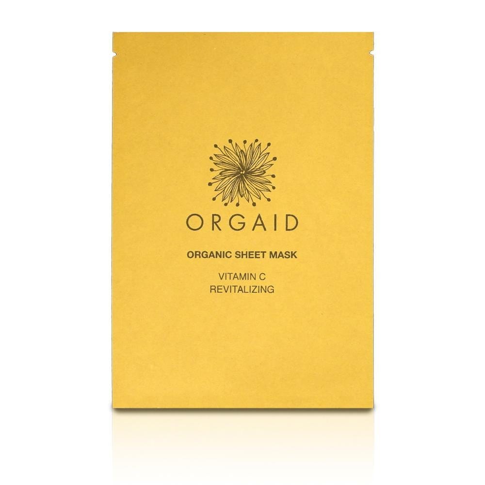 Orgaid Organic Sheet Mask Vitamin C & Revitalizing-The Living Co.