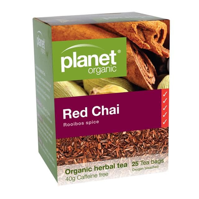 Planet Organic Red Chai Tea Bags 25-The Living Co.