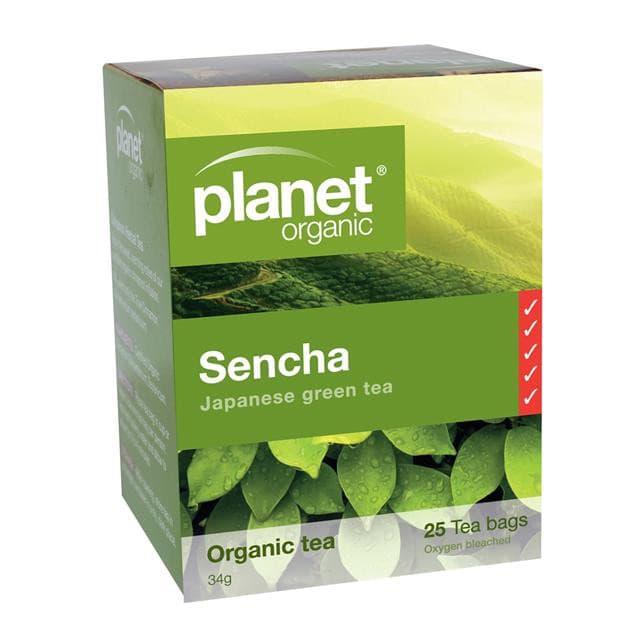 Planet Organic Sencha Tea Bags 25-The Living Co.
