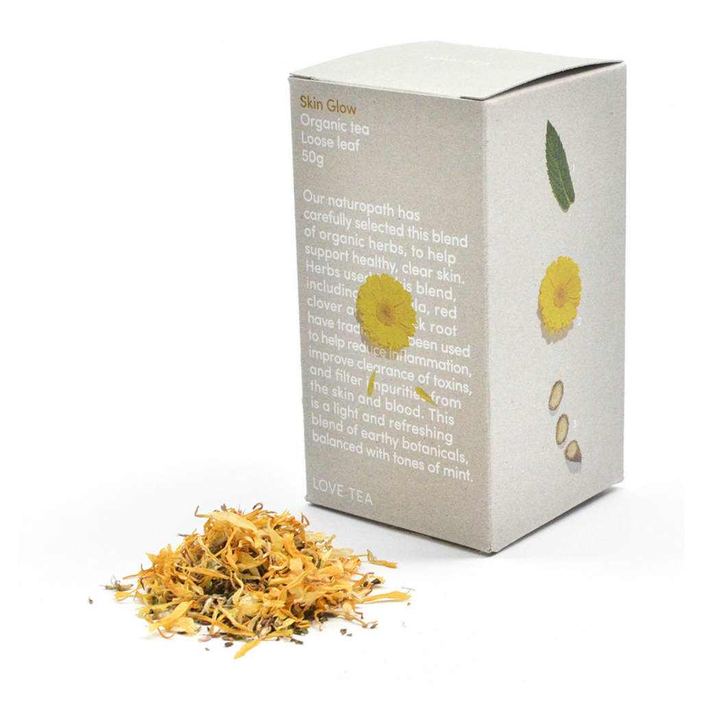 Love Tea Organic Skin Glow Tea 50g-The Living Co.