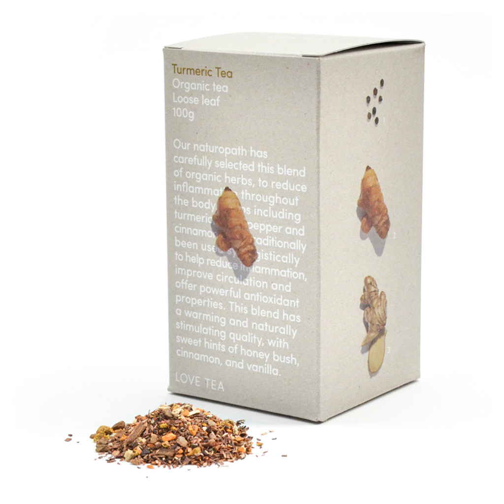 Love Tea Organic Turmeric Tea 100g-The Living Co.